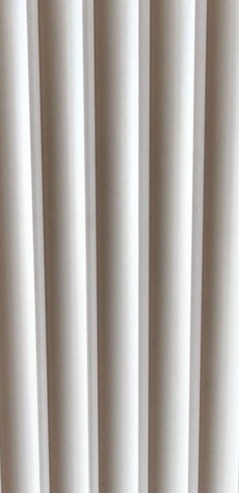 Bardage Mural PVC Lames Concaves Blanc Crème — Concave Board KX-27 — Lames concaves — Concave Board DECNO