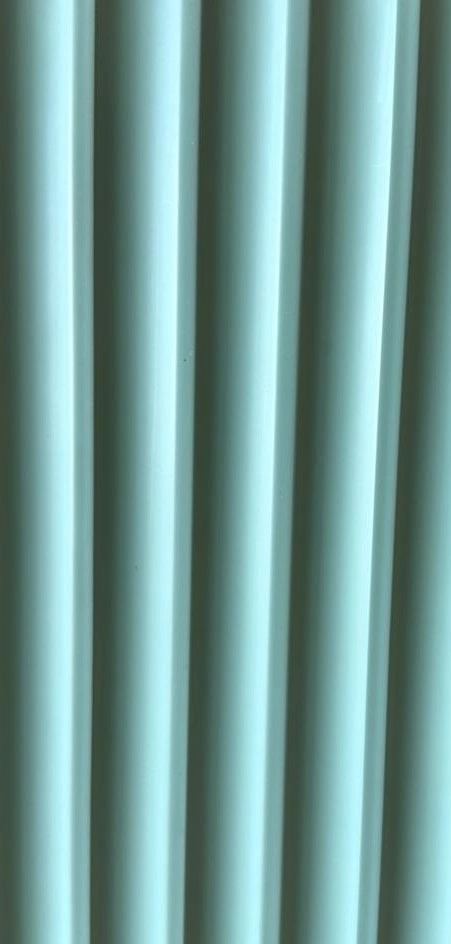 Bardage Mural PVC Lames Concaves Vert Menthe Pastel — Concave Board KX-28 — Lames concaves — Concave Board DECNO
