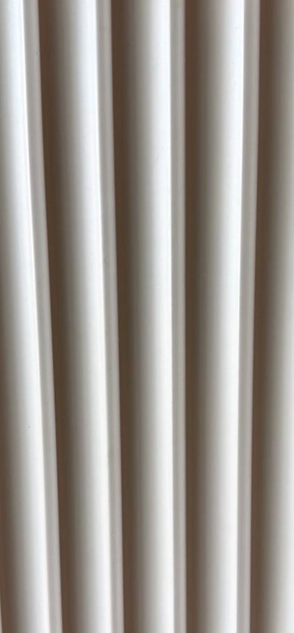 Bardage Mural PVC Lames Concaves Blanc Pur — Concave Board KX-8 — Lames concaves — Concave Board DECNO