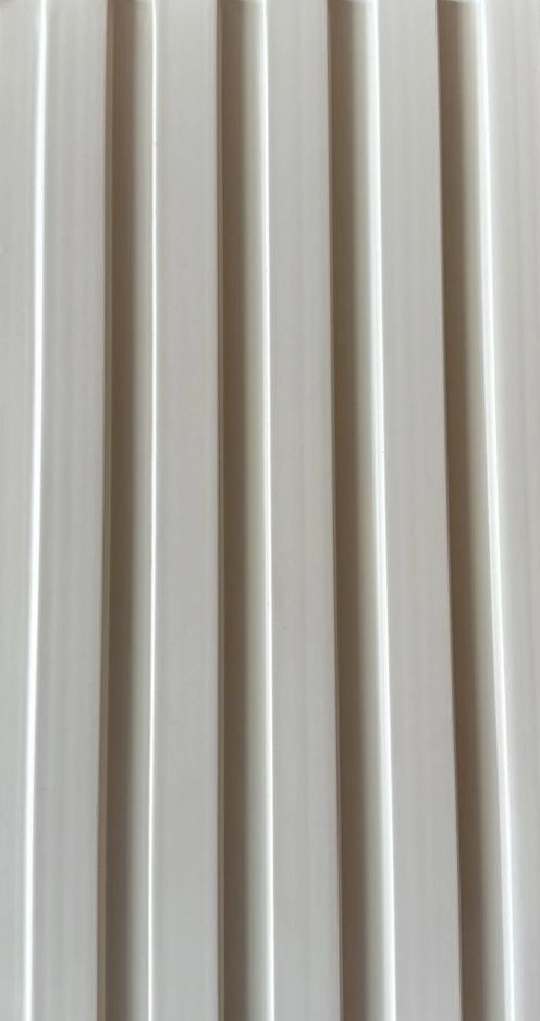 Bardage Mural PVC Slat Blanc Cassé — Slat Board KX-27 — Tasseaux muraux — Slat Board DECNO